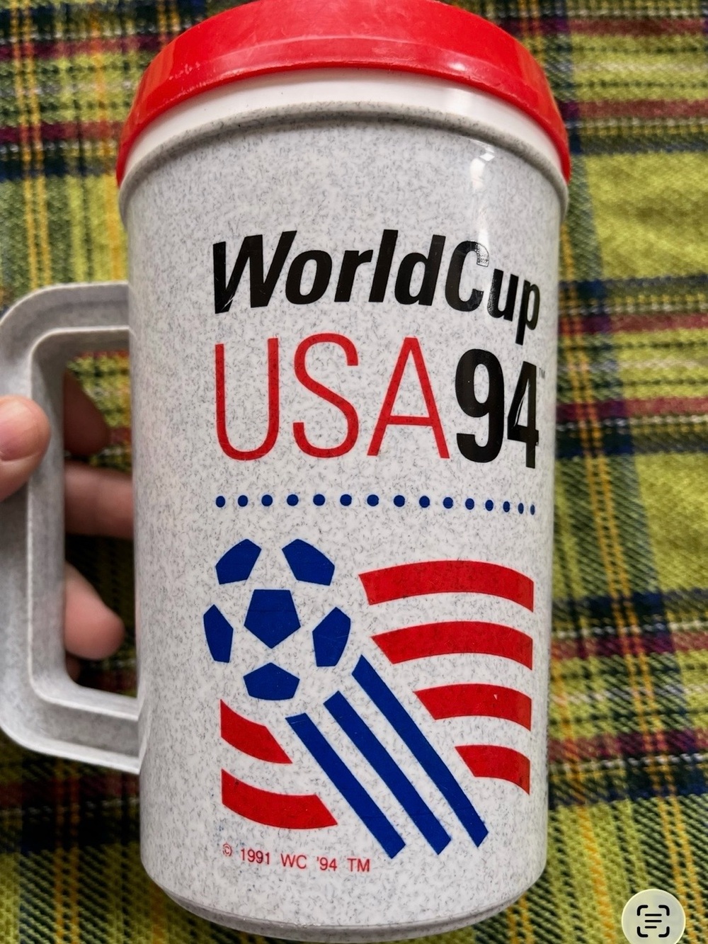 USA 94 Red & Blue Travel Mug